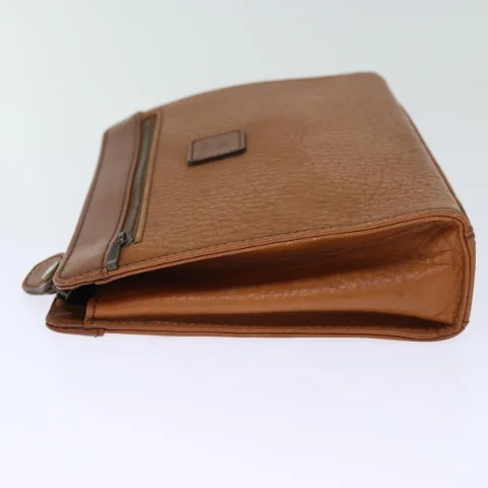 Burberry Vintage Pre-owned Leather clutches Brown Dames