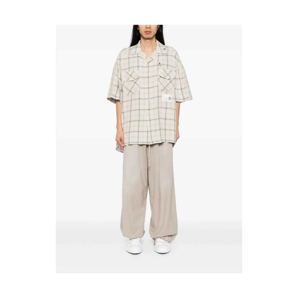 Mihara Yasuhiro Beige Elastische Taillebroek Beige Heren