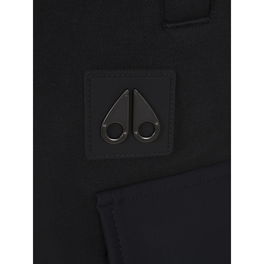 Moose Knuckles Zwarte Cargo Broek Stijlvol Model Black Heren
