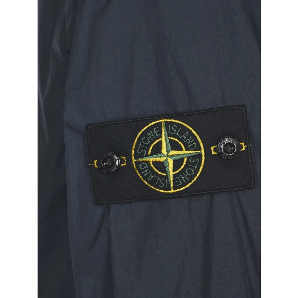 Stone Island Blauwe Jassen voor Stijlvolle Outfits Blue Heren