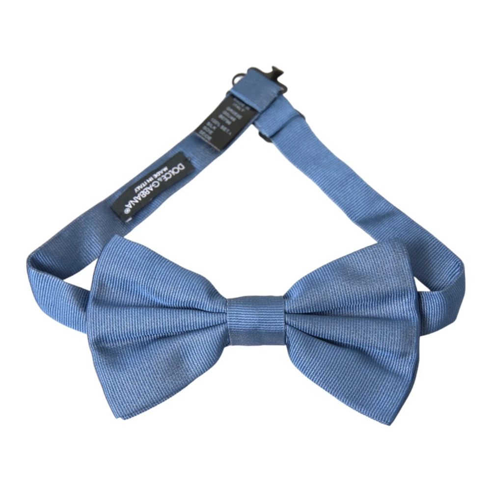 Dolce & Gabbana Blauwe Verstelbare Halsstrik Blue Heren