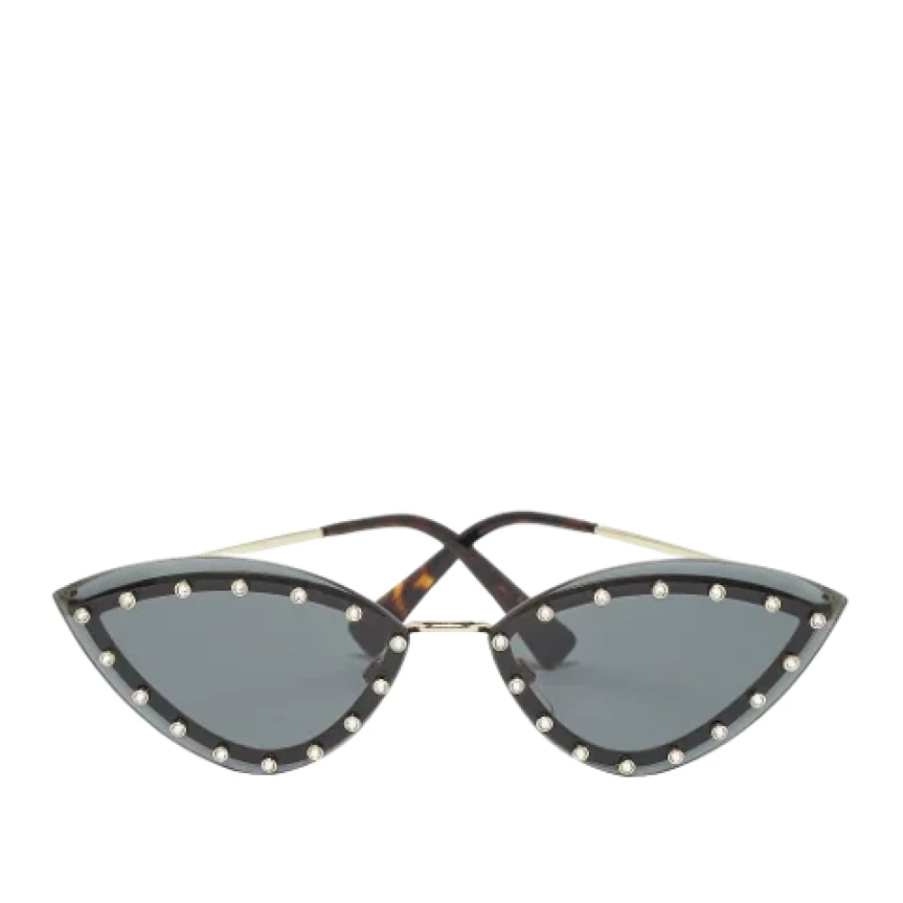 Valentino Vintage Pre-owned Acetate sunglasses Black Dames