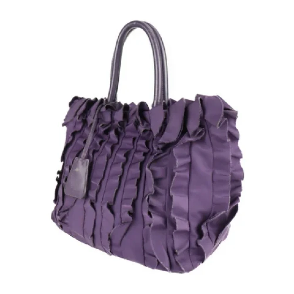 Prada Vintage Pre-owned Fabric prada-bags Purple Dames