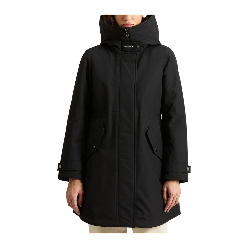 Woolrich Zwarte 3-in-1 waterbestendige jas Black Dames