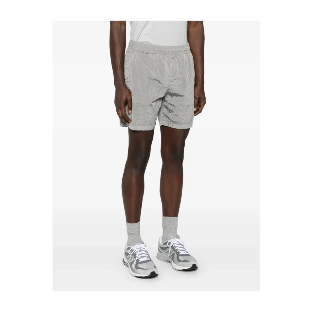Stone Island Grijze Sea Zwemshorts met Logo Gray Heren
