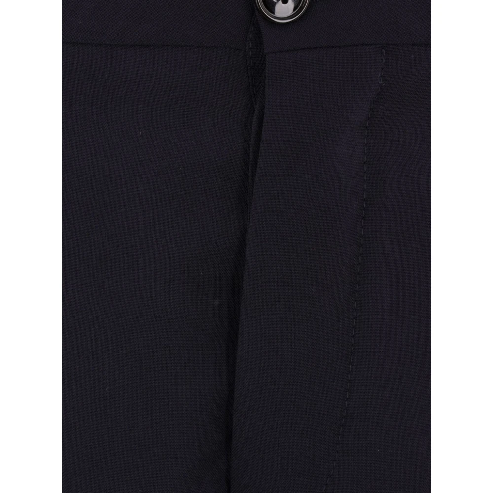 Marni Blauwe wijde pijp wollen broek Blue Heren