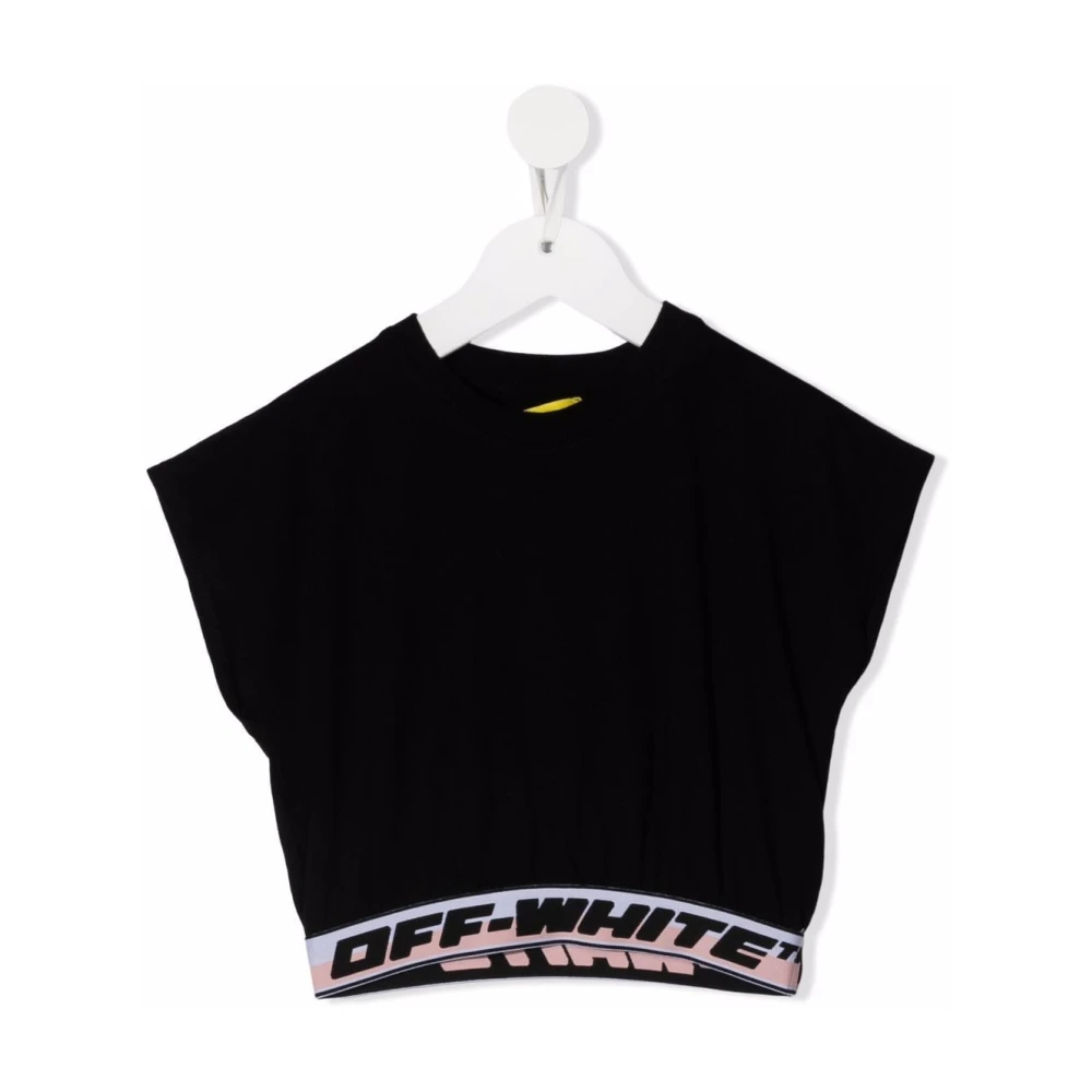 Off White T-shirt Black, Flicka