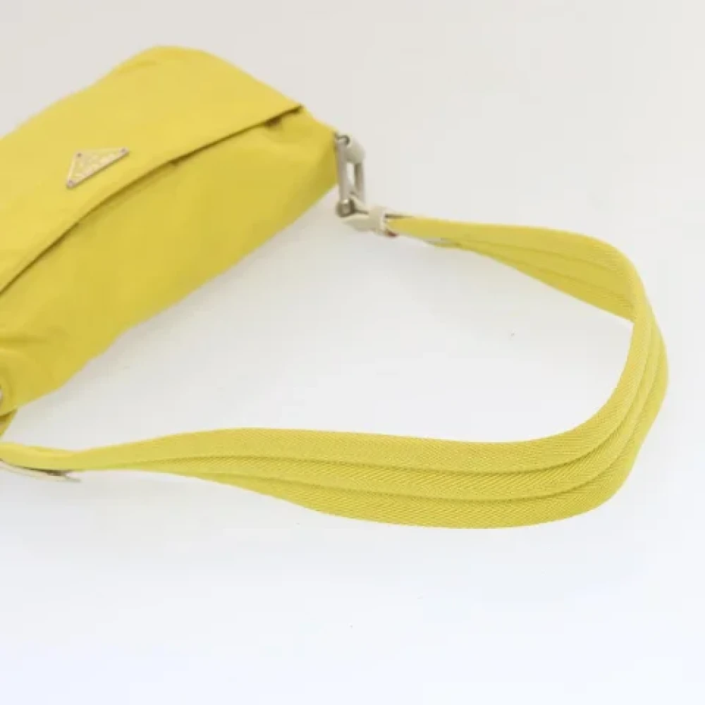 Prada Vintage Pre-owned Nylon prada-bags Yellow Dames
