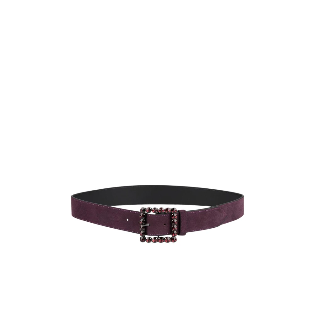 Alma en Pena Riem met vierkante gesp Purple Dames