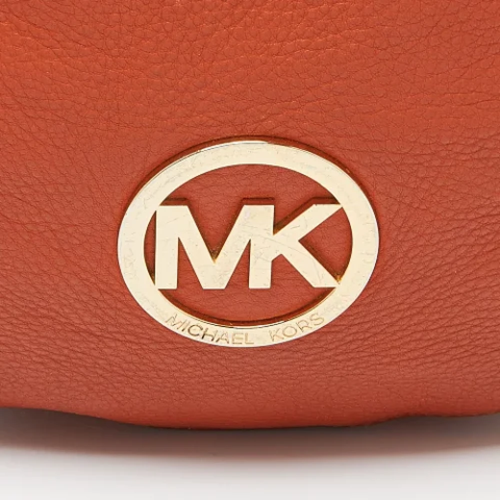 Michael Kors Pre-owned Leather handbags Orange Dames