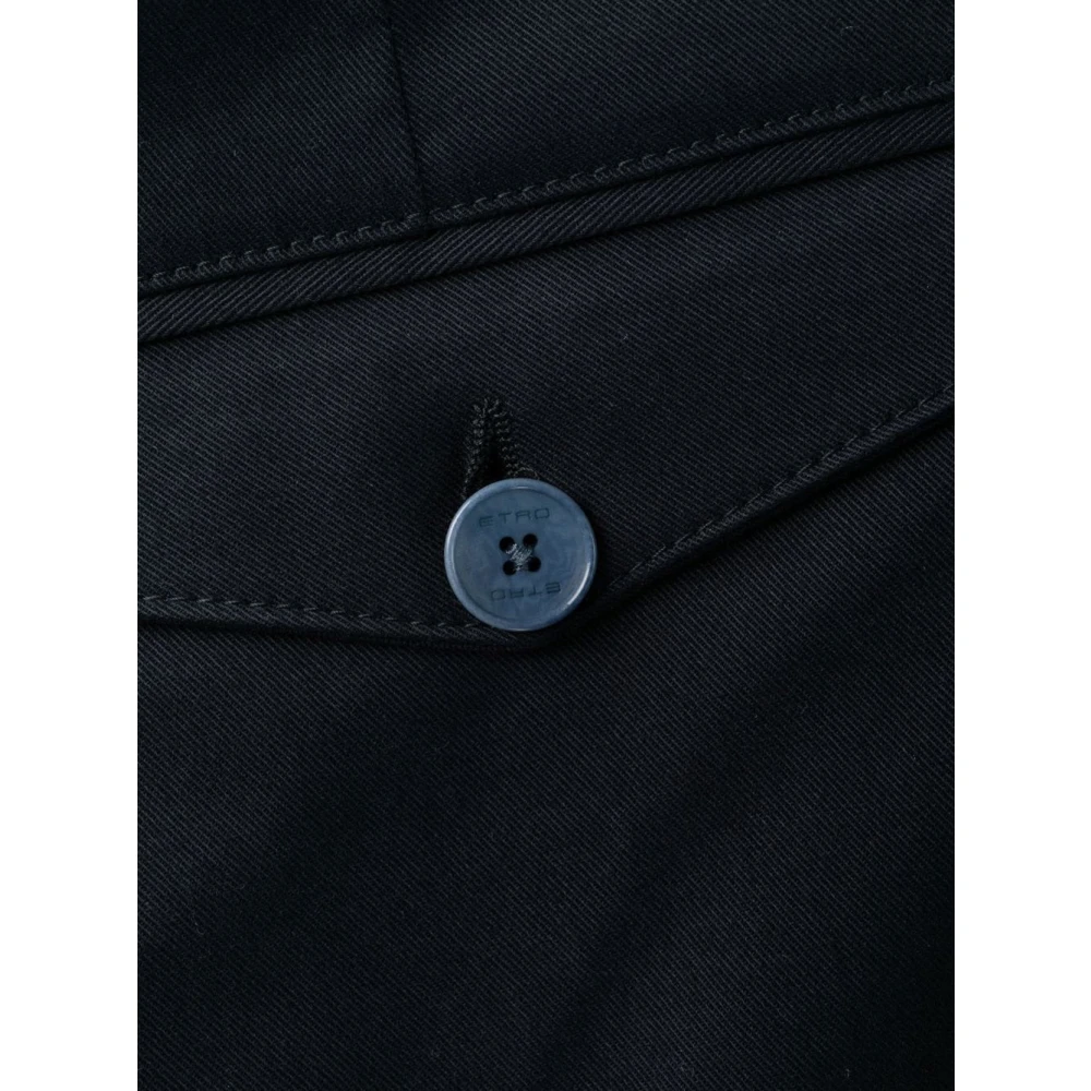 ETRO Blauwe Casual Formele Broek Blue Heren