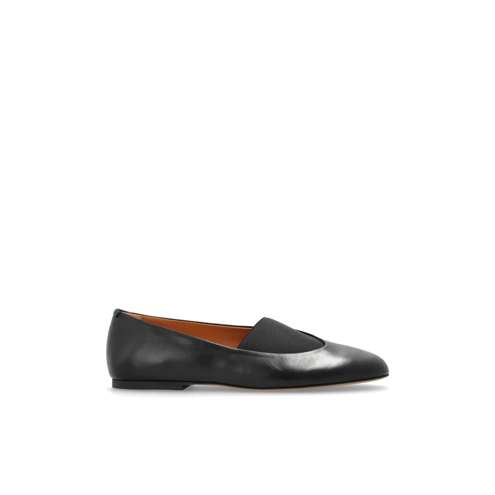 Jil Sander Vrouw Zwart Schoenen Dames, 40 Eu, Leer, Leren Ballerina's