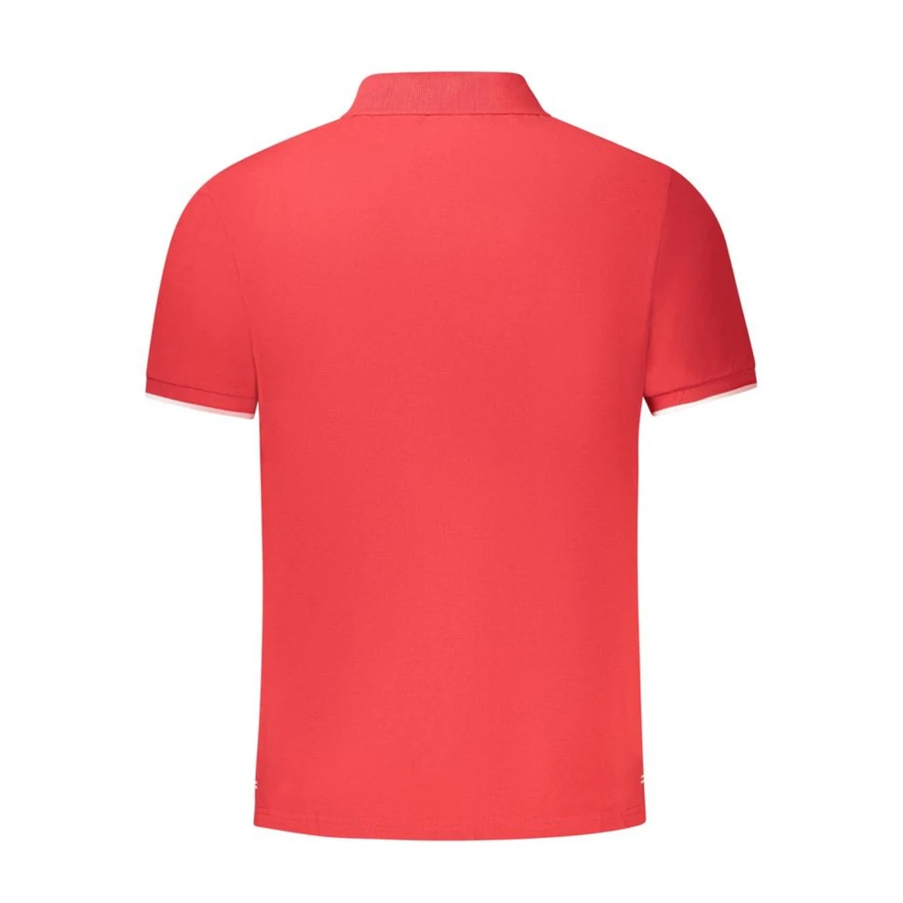 North Sails Rode Katoenen Poloshirt Klassiek Ontwerp Red Heren