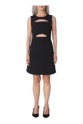 black-a-line-mini-dress