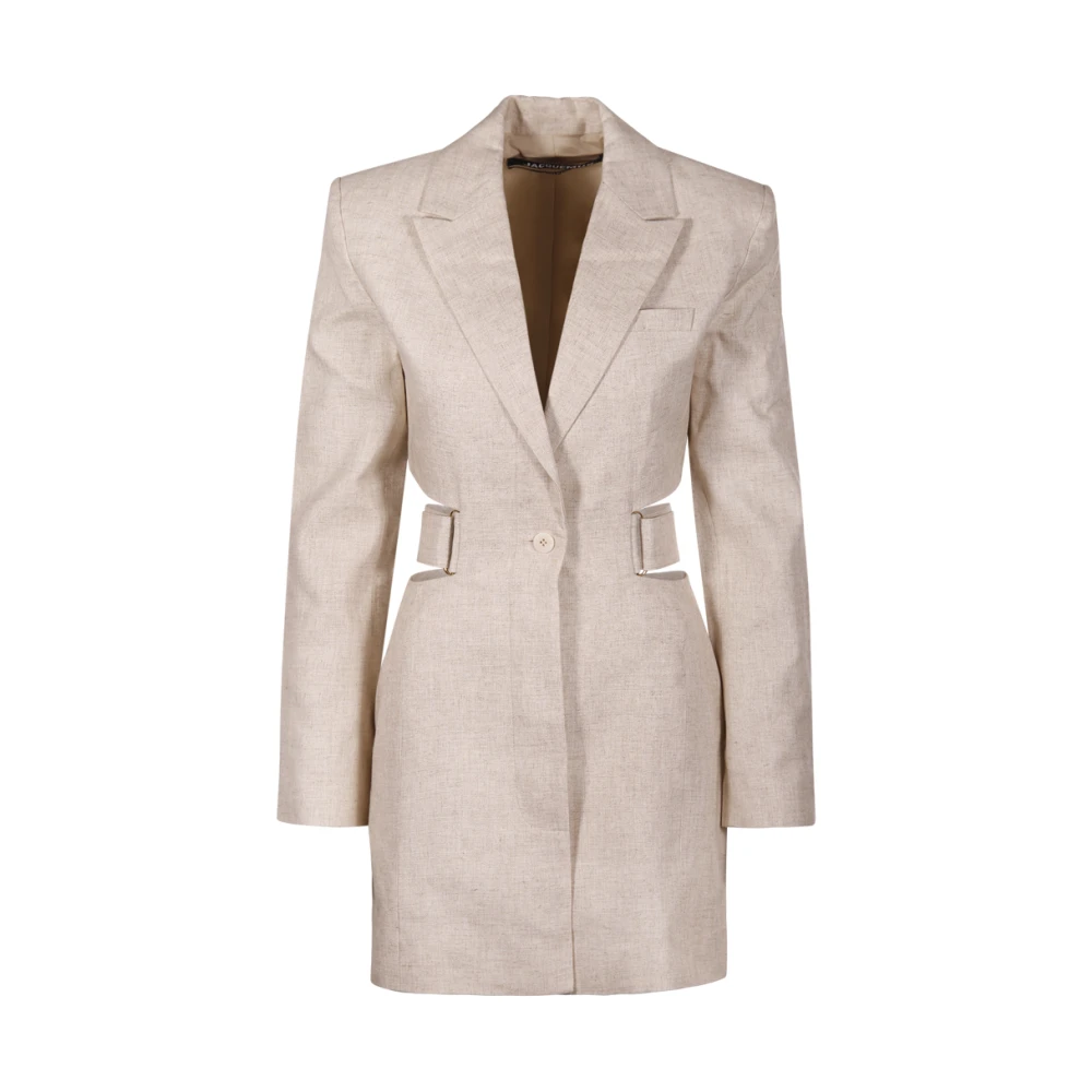 Jacquemus Beige Bari Jacket Beige Dames
