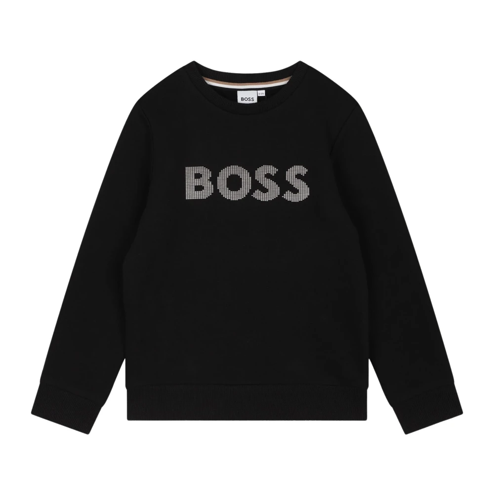 Hugo Boss Svart tröja med rund hals Black, Pojke