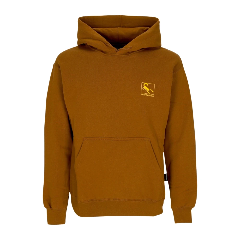 Propaganda Bruine Hoodie met Kangoeroezak Brown Heren