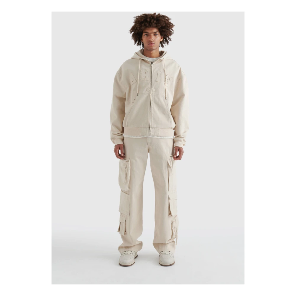Axel Arigato Venice Hooded Bomber Jacket Beige Heren