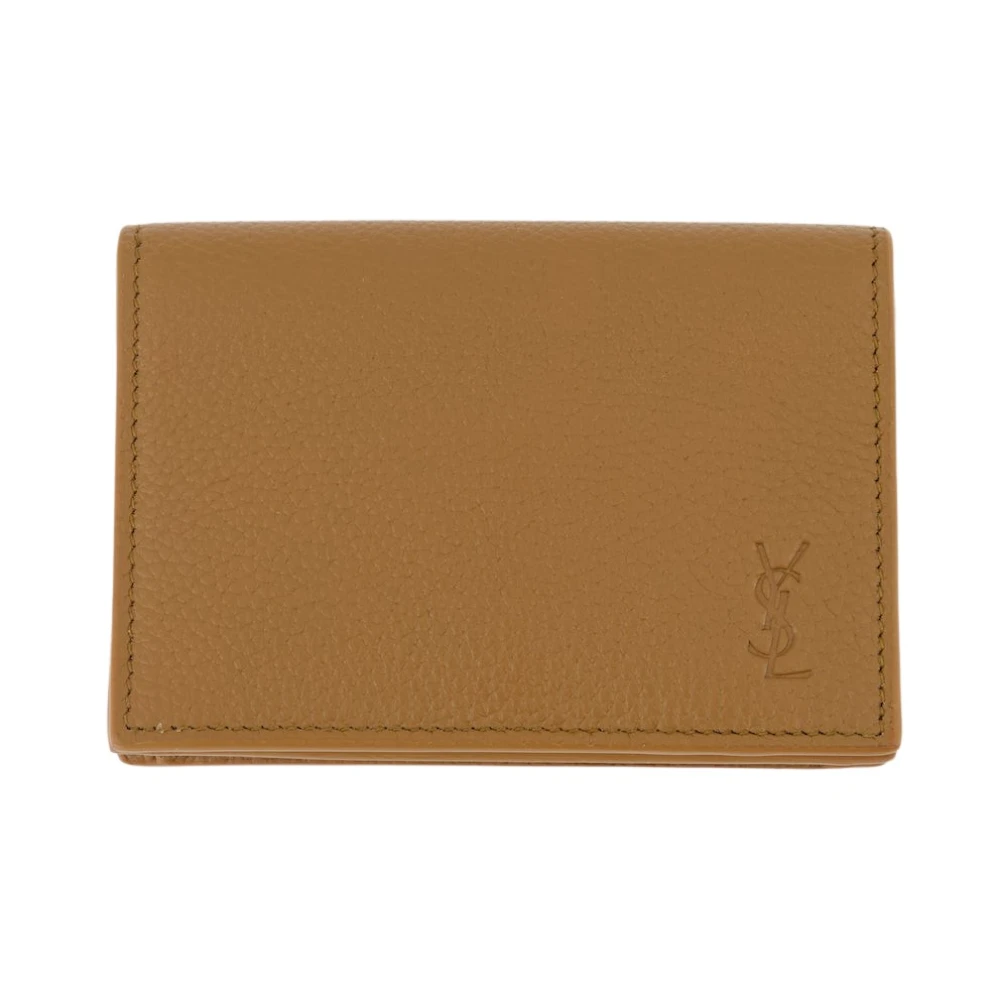 Saint Laurent Schaduw Cassandre Portemonnee Brown Heren