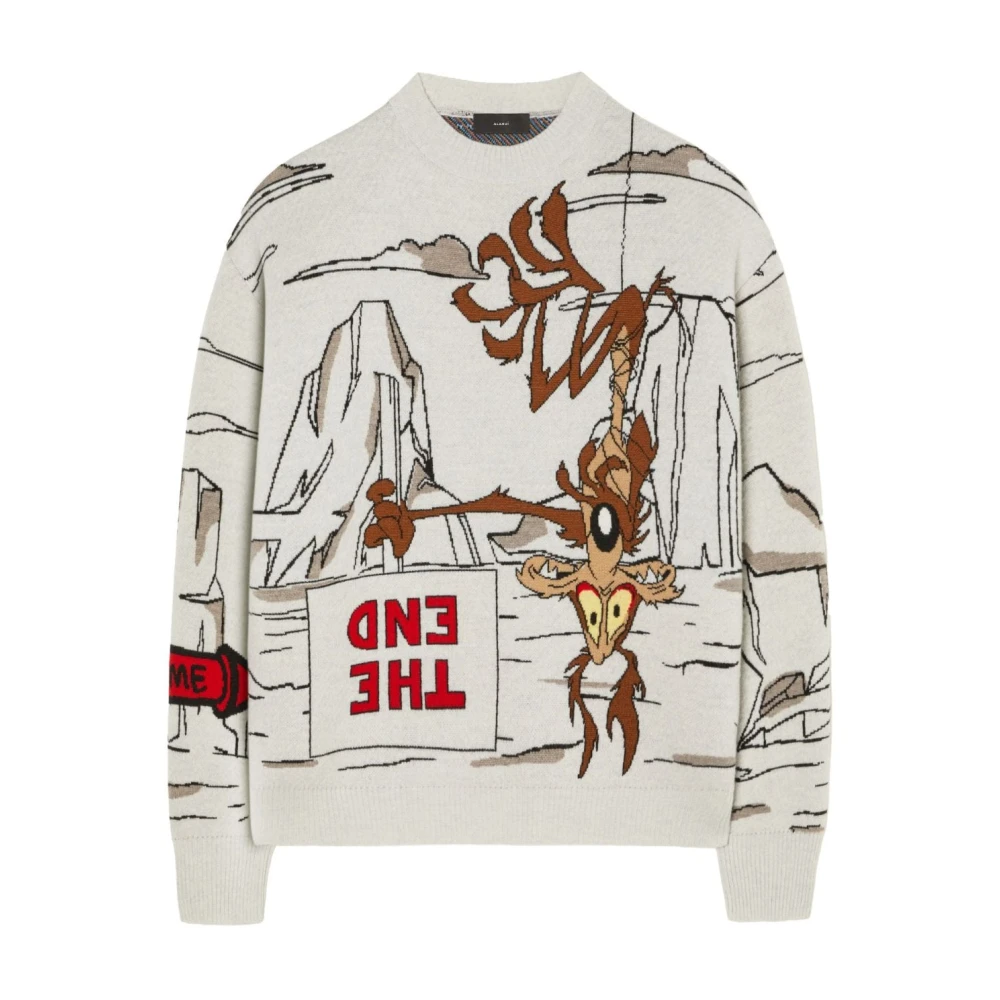 Alanui Looney Tunes Race to the South Pole Sweater Beige Dames