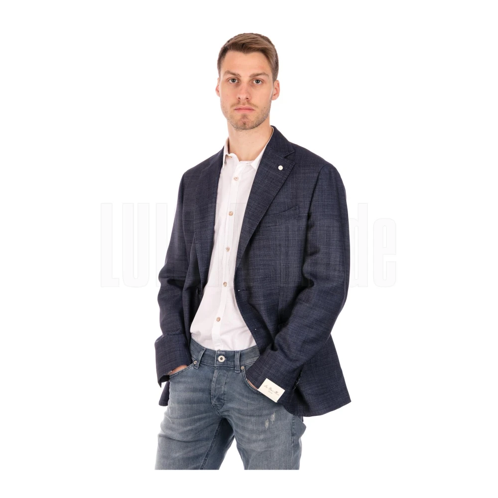 Luigi Bianchi Mantova Stijlvolle Herenjas Blue Heren