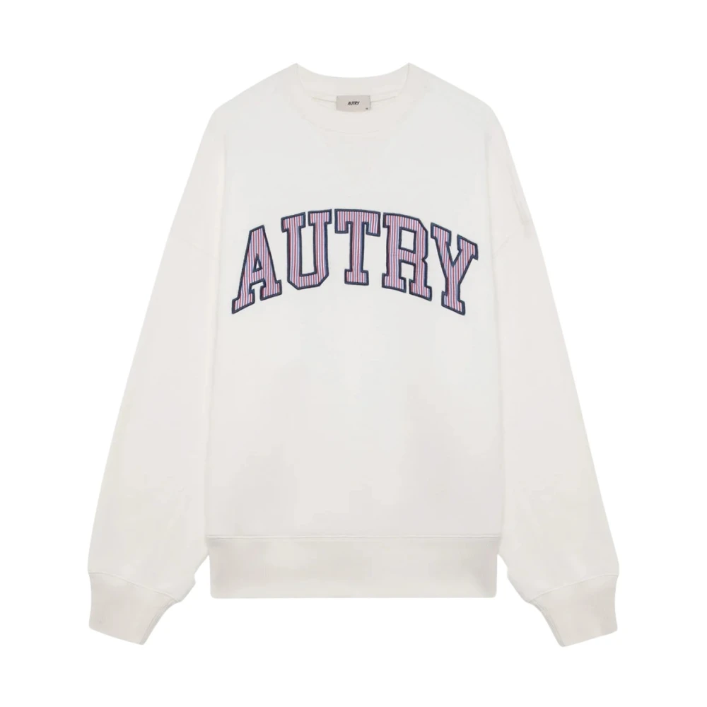 Autry Men's White Sweatshirts, Xs, Felpa College