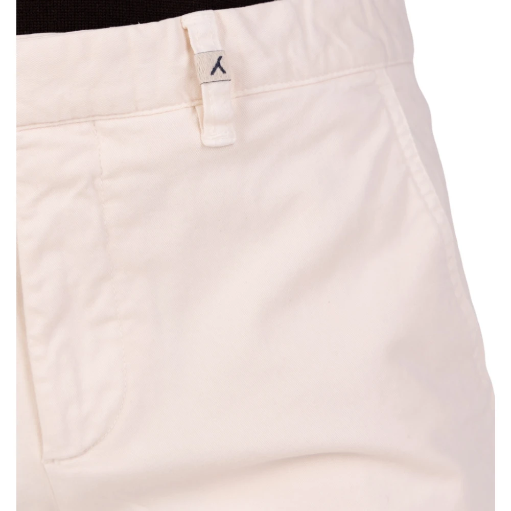 Myths Lange Katoenen Broek met Logo White Heren