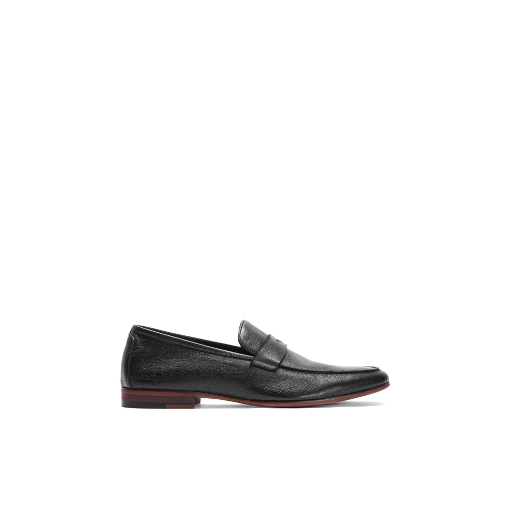 Kazar Svarta loafers för män Black, Herr