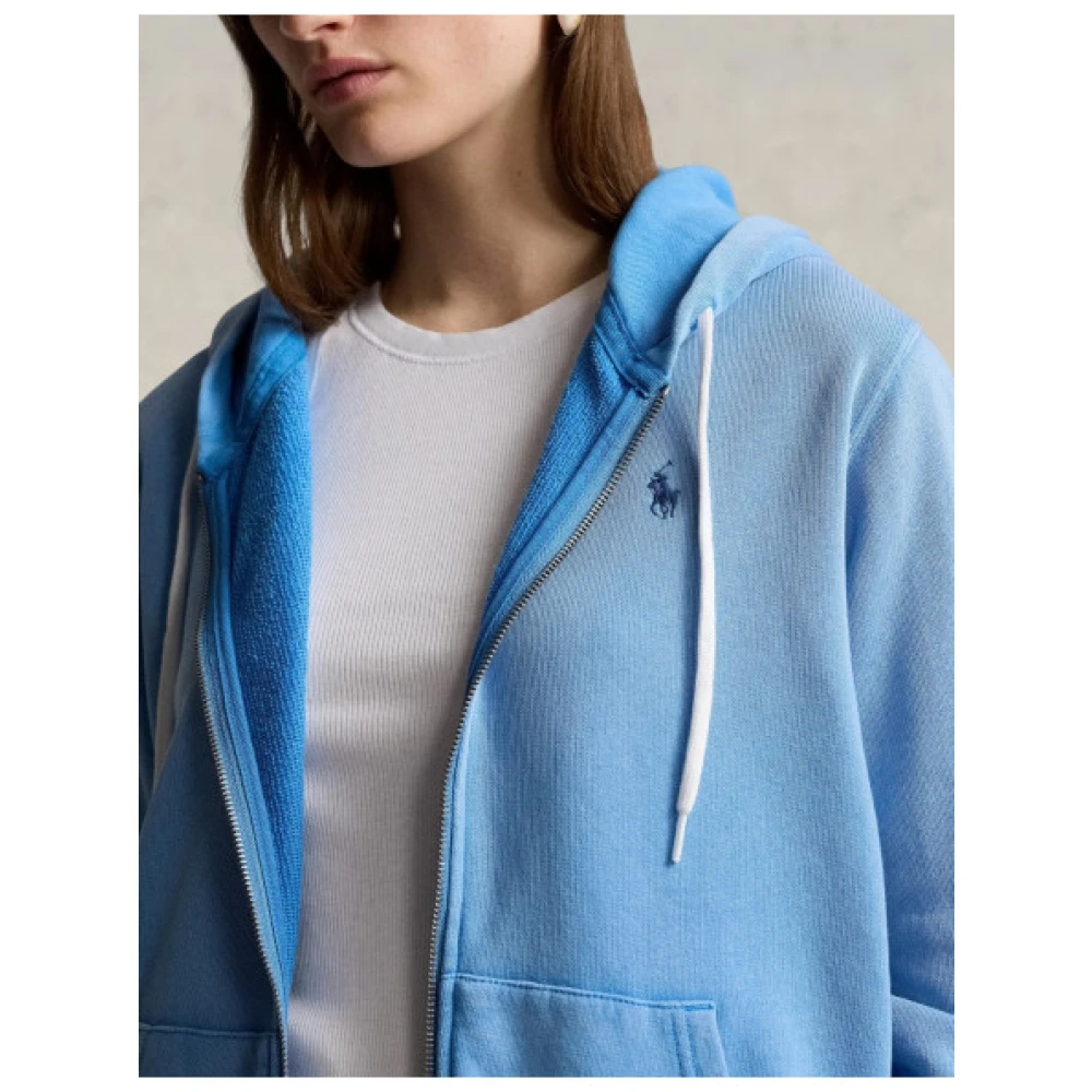 Polo Ralph Lauren Hoodie met rits Blue Dames