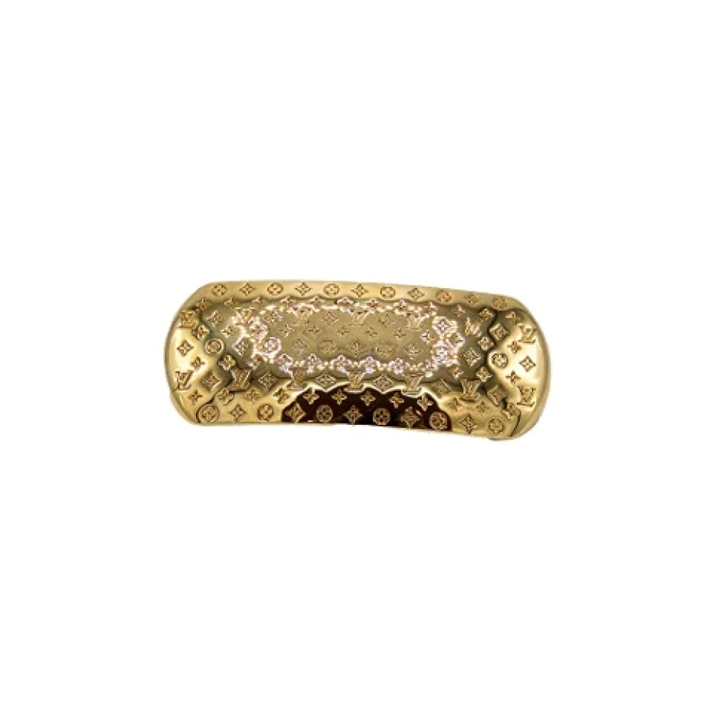 Louis Vuitton Vintage Pre-owned Metal hair-accessories Yellow Dames