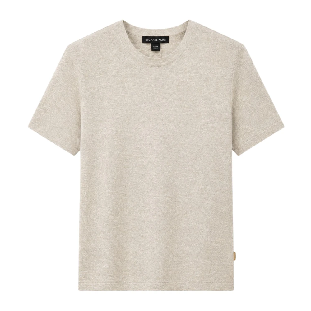 Michael Kors Men's Beige T-Shirts, L, Maglia In Filo M/M