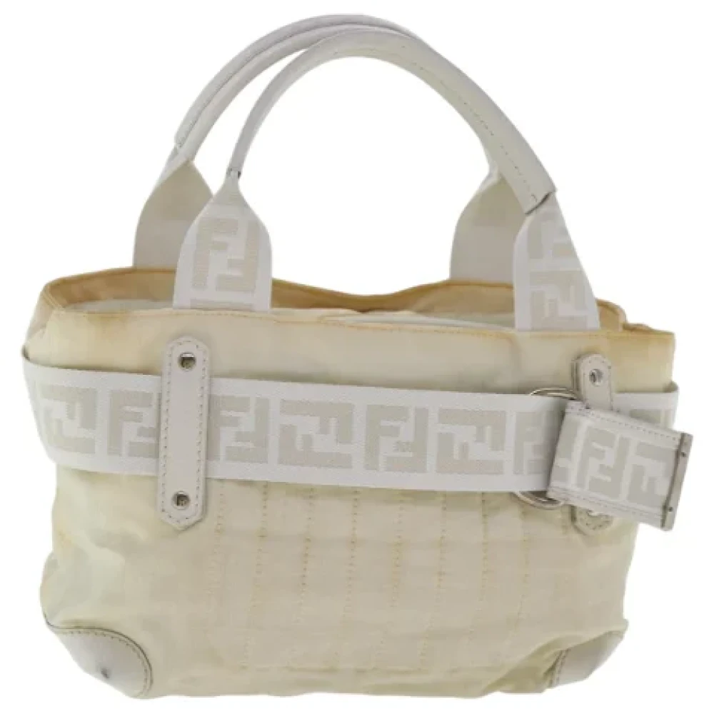 Fendi Vintage Pre-owned Canvas handbags Gray Dames