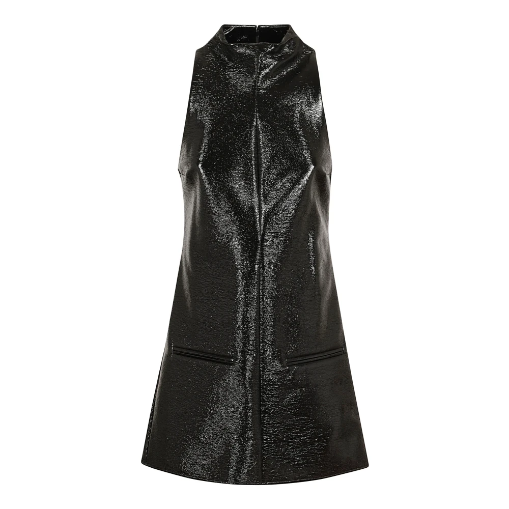 Courrèges Zwarte Korte Jurk voor Vrouwen Black Dames