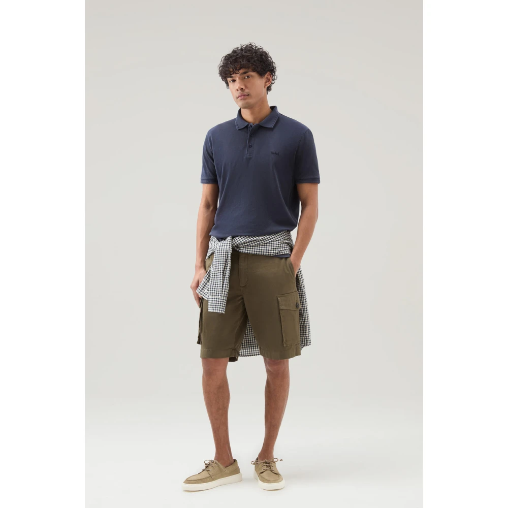 Woolrich Klassieke Polo voor de Zomer Blue Heren