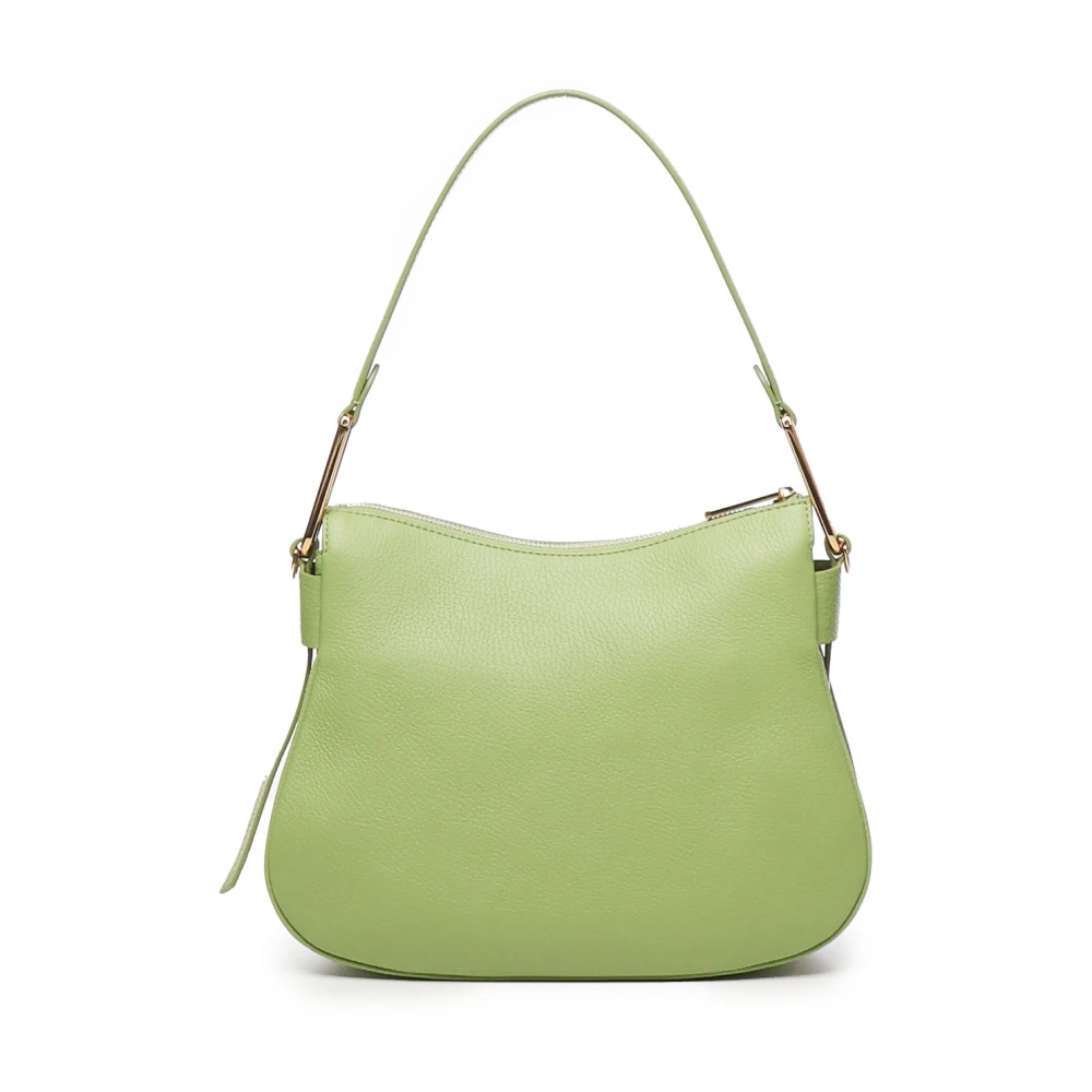 Coccinelle Groene Leren Tas met Ritssluiting Green Dames