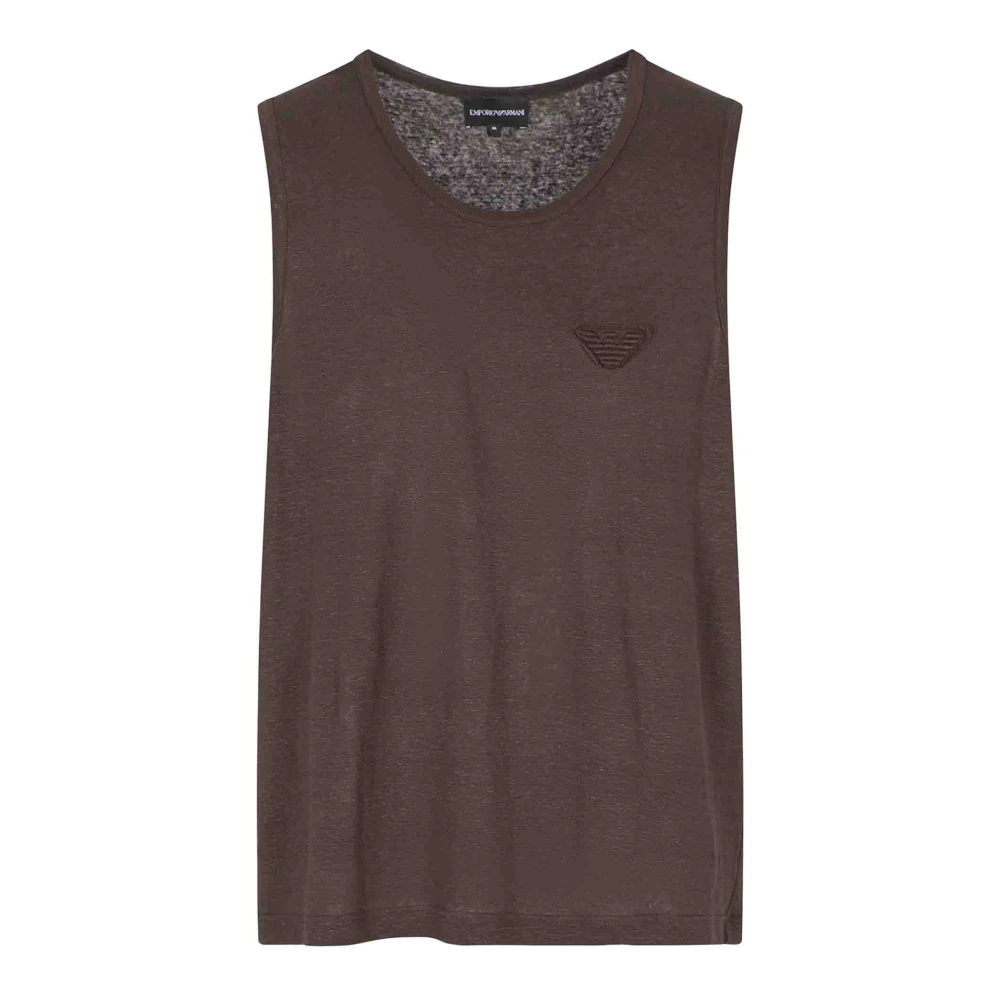 Emporio Armani Uomo Marrone Top, L, New,