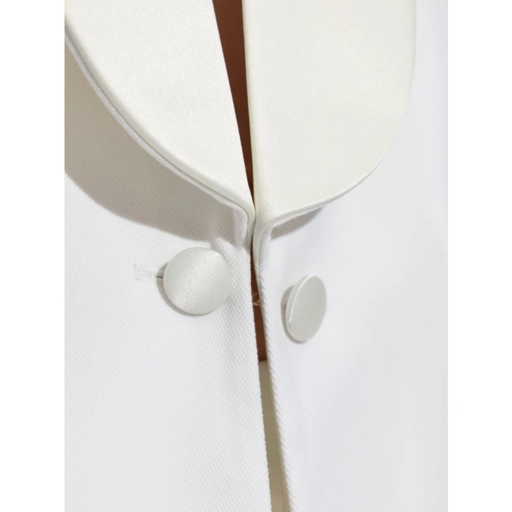 Victoria Beckham Elegante Witte Buitenkleding Jas White Dames