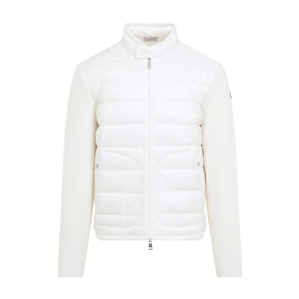 Moncler Vit Cardigan Tröja för Kvinnor White, Herr