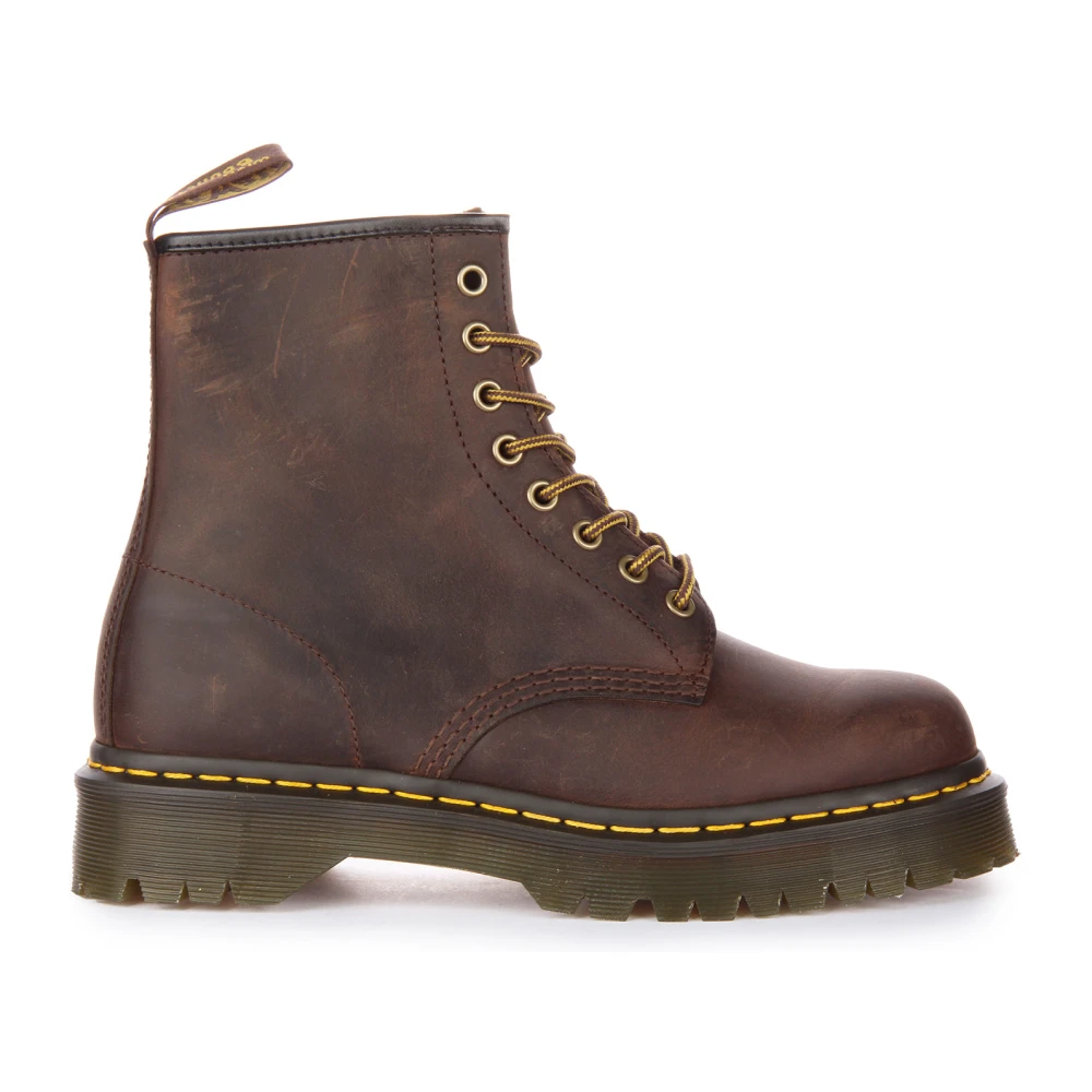 Dr. Martens Men's Brown Lace-Up Boots