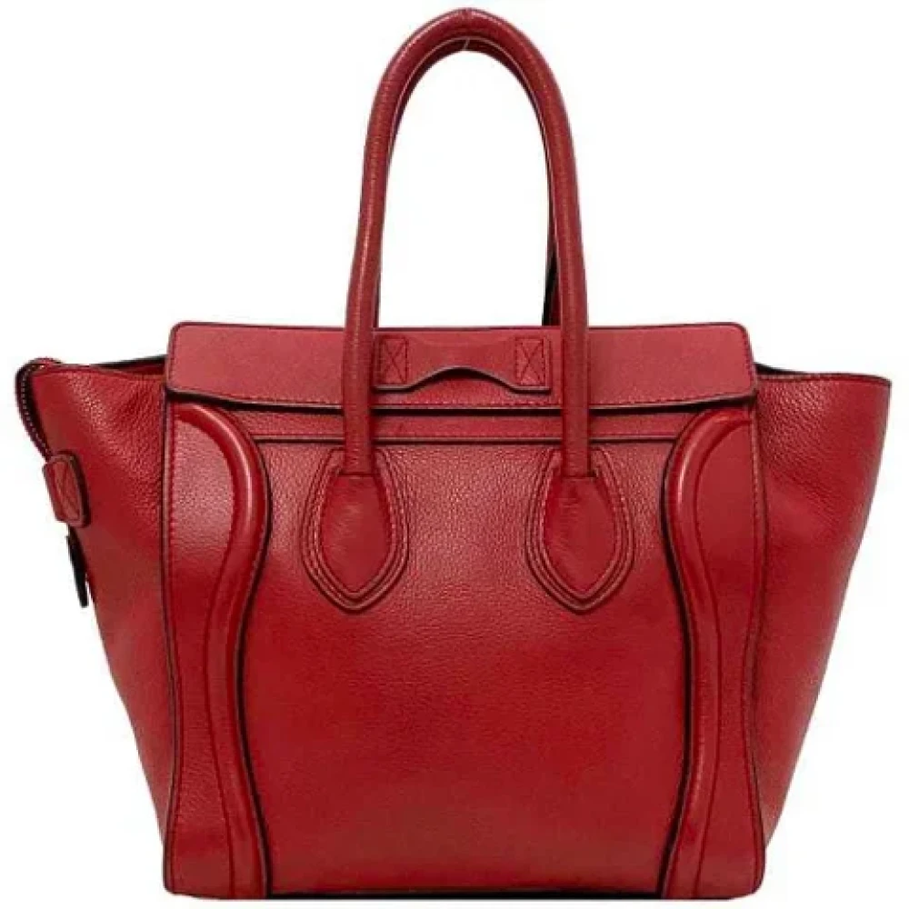 Celine Vintage Pre-owned Leather celine-bags Red Dames