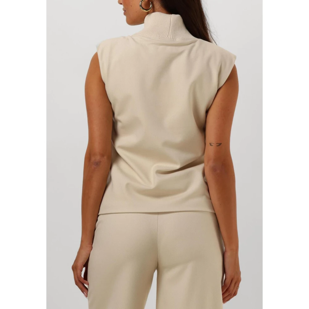 Est'Seven Beige Turtle Neck Top Hathaway Beige Dames