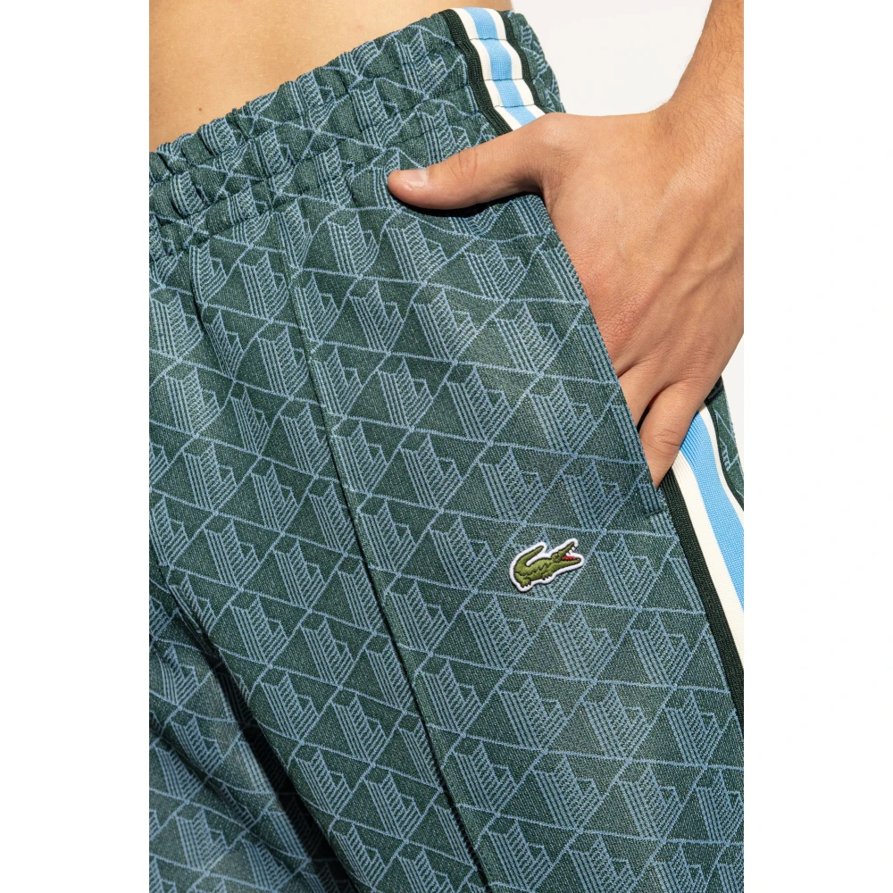 Lacoste Sweatpants met monogram Green Heren