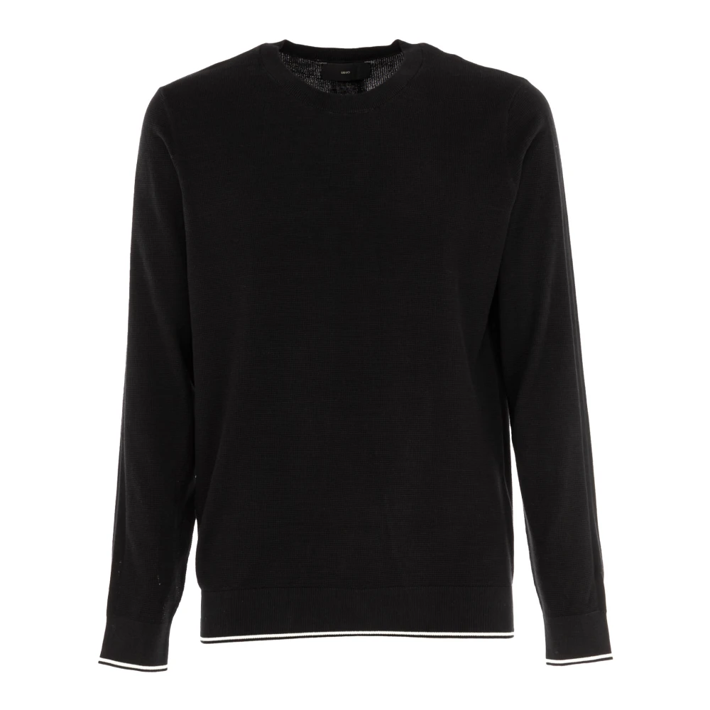 Liu Jo Herren Schwarz Sweatshirts & Hoodies, K, Sgröße: