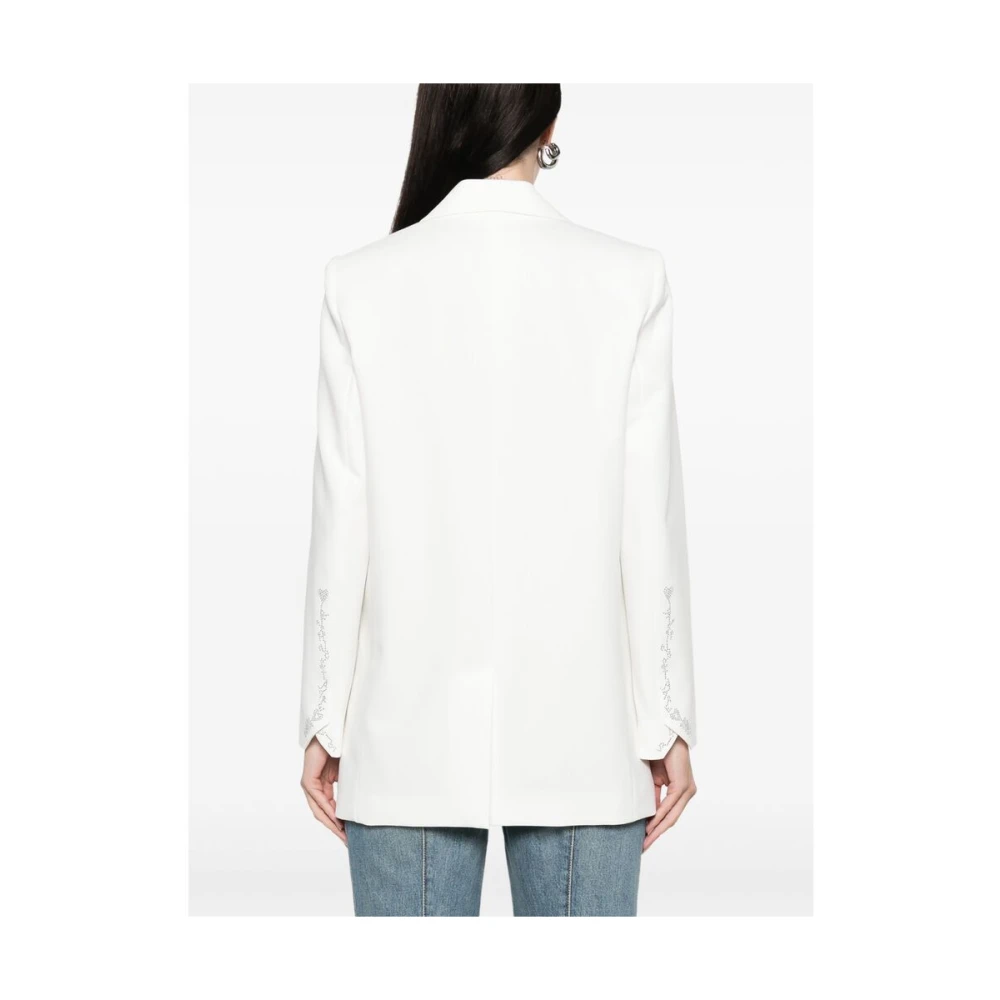 Zadig & Voltaire Witte Geknoopte Jas met Splitmanchetten White Dames