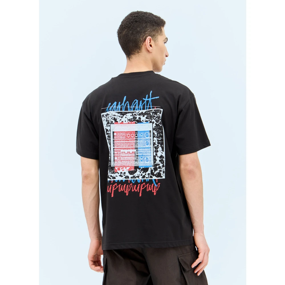 Carhartt WIP Grafische Print Katoenen Jersey T-Shirt Black Heren