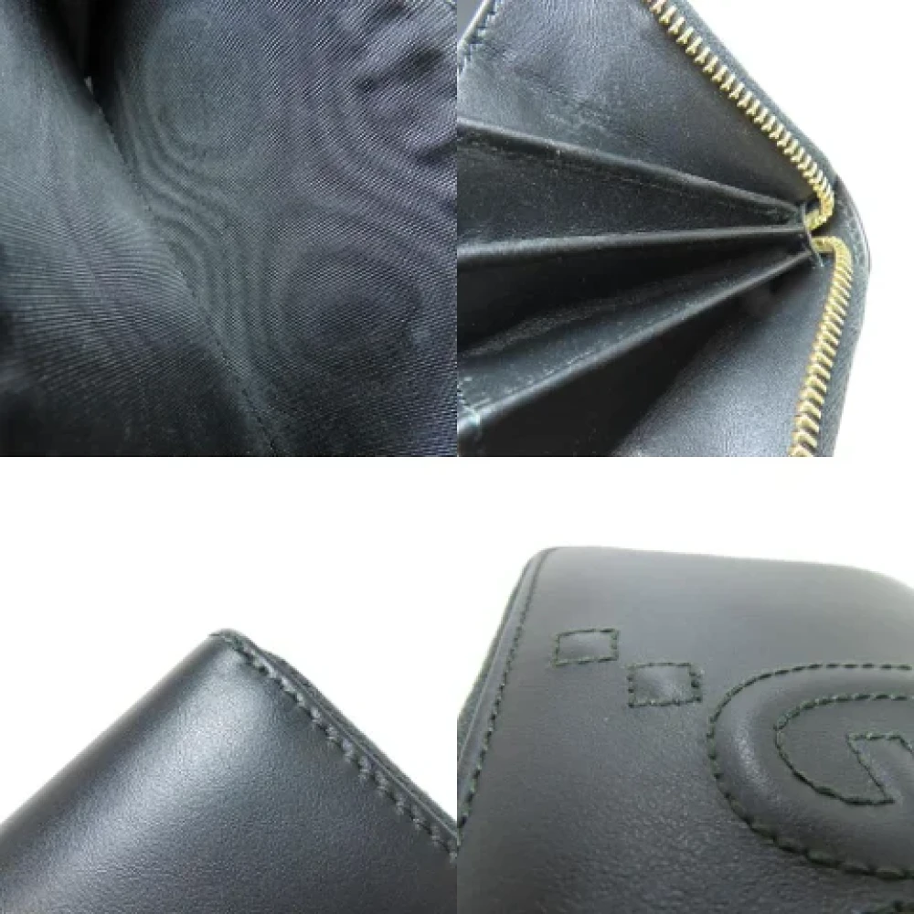 Gucci Vintage Pre-owned Leather wallets Black Dames