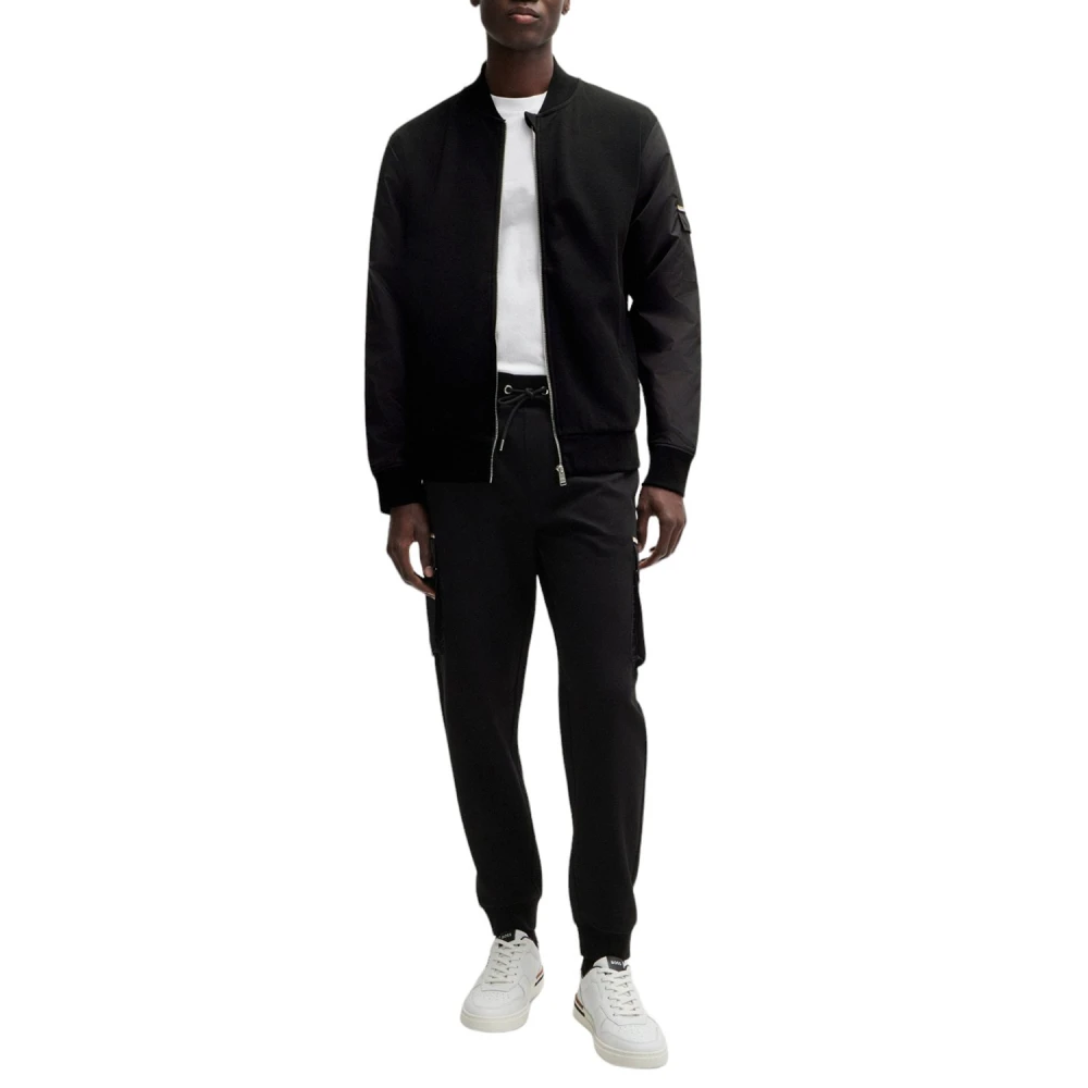 Boss Zwarte C-Skiles Sweatshirt Black Heren