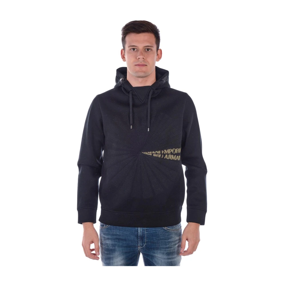 Emporio Armani Uomo Nero Felpe, M, New,