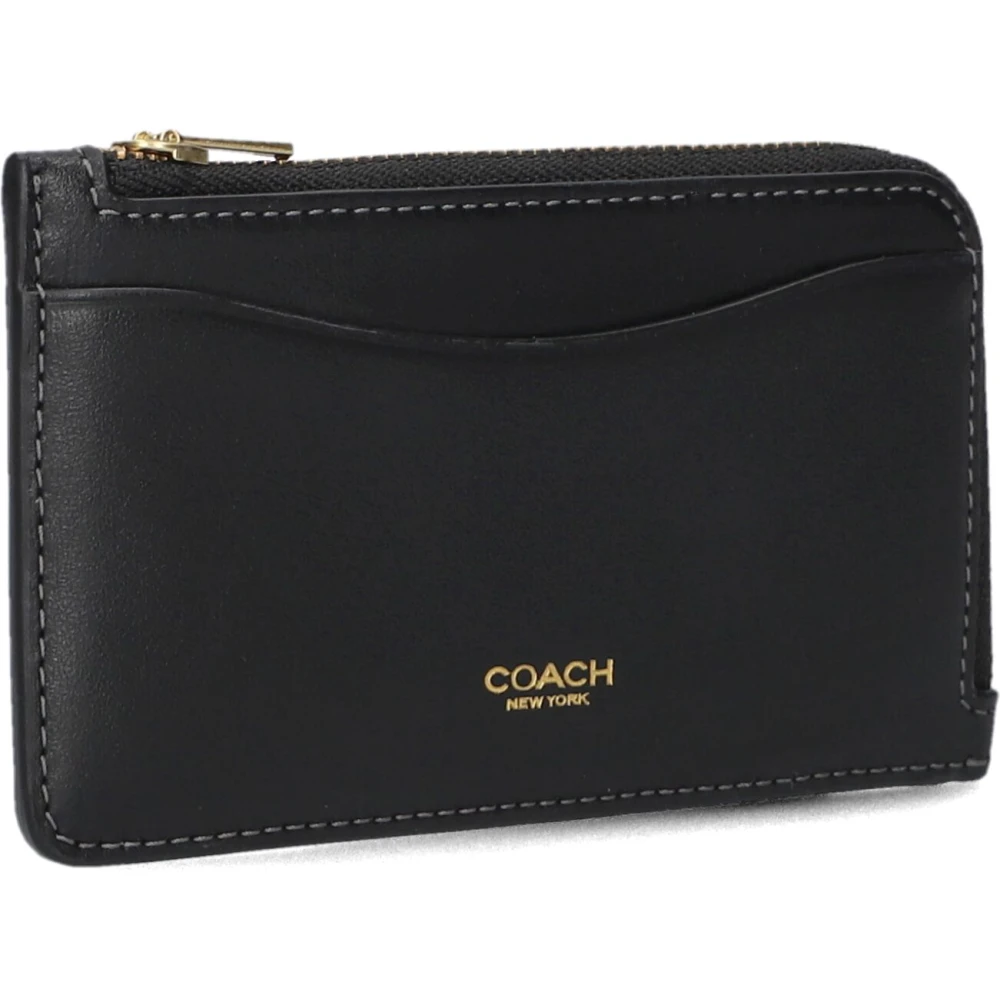 Coach Zwarte New York Zip Portemonnee Black Dames