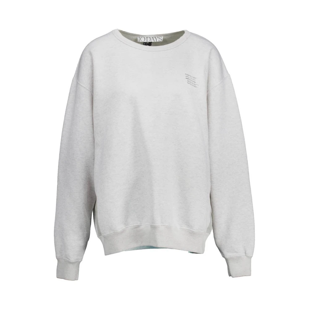 10Days Ultiem Comfort Statement Sweater Gray Dames
